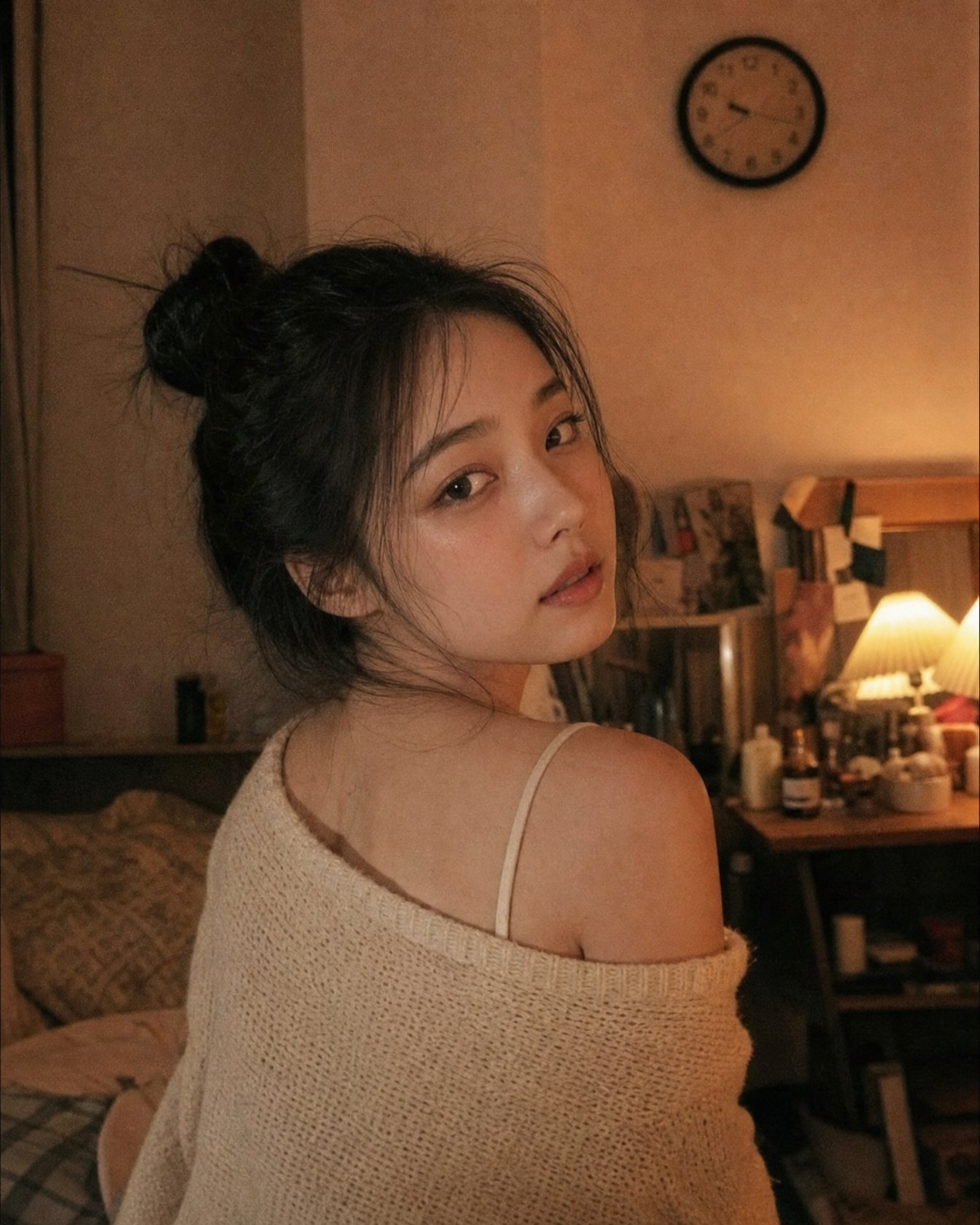 Candid Korean Portrait Vintage Film Style
