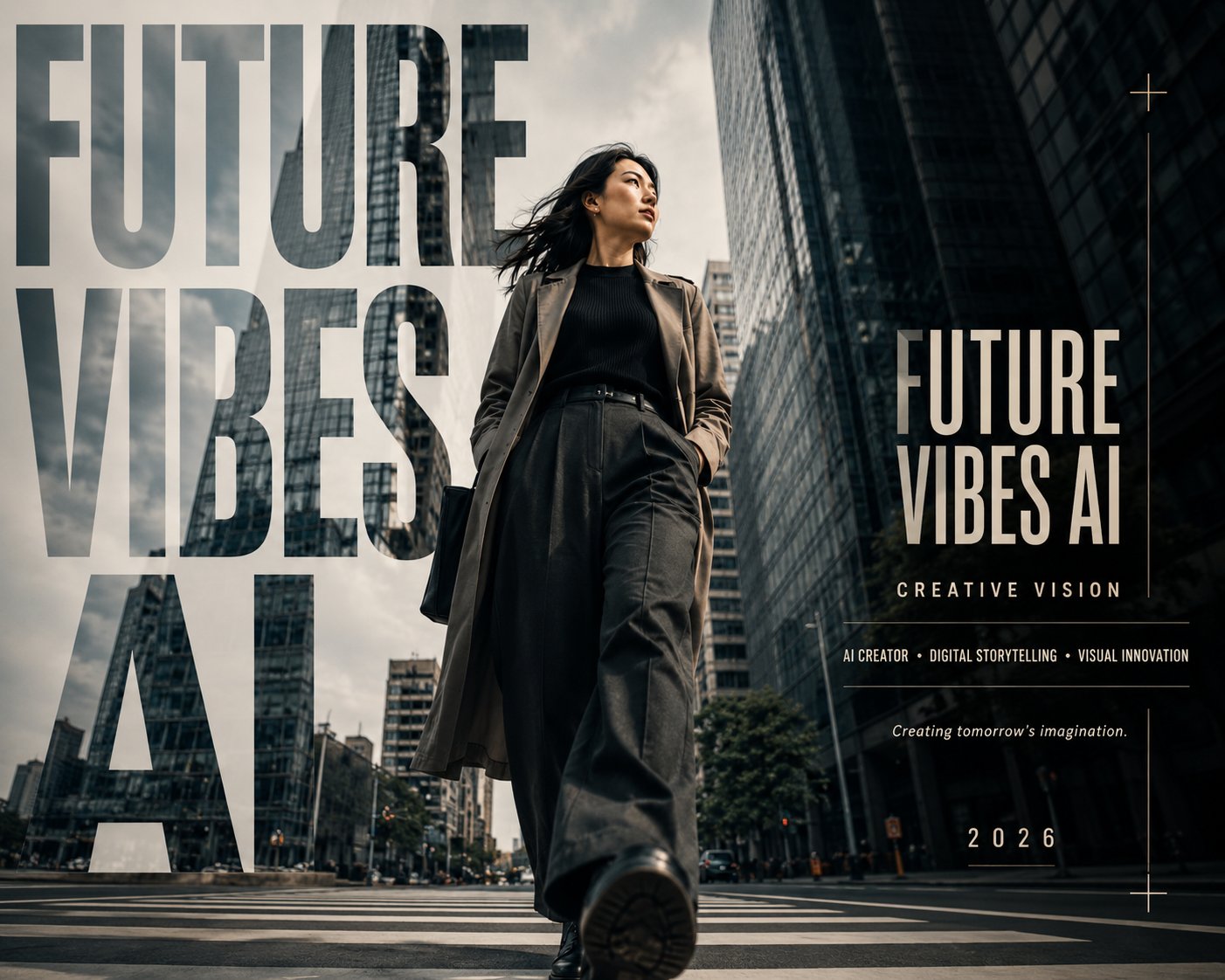 Luxury Fashion Magazine Cover Future Vibes AI 2026