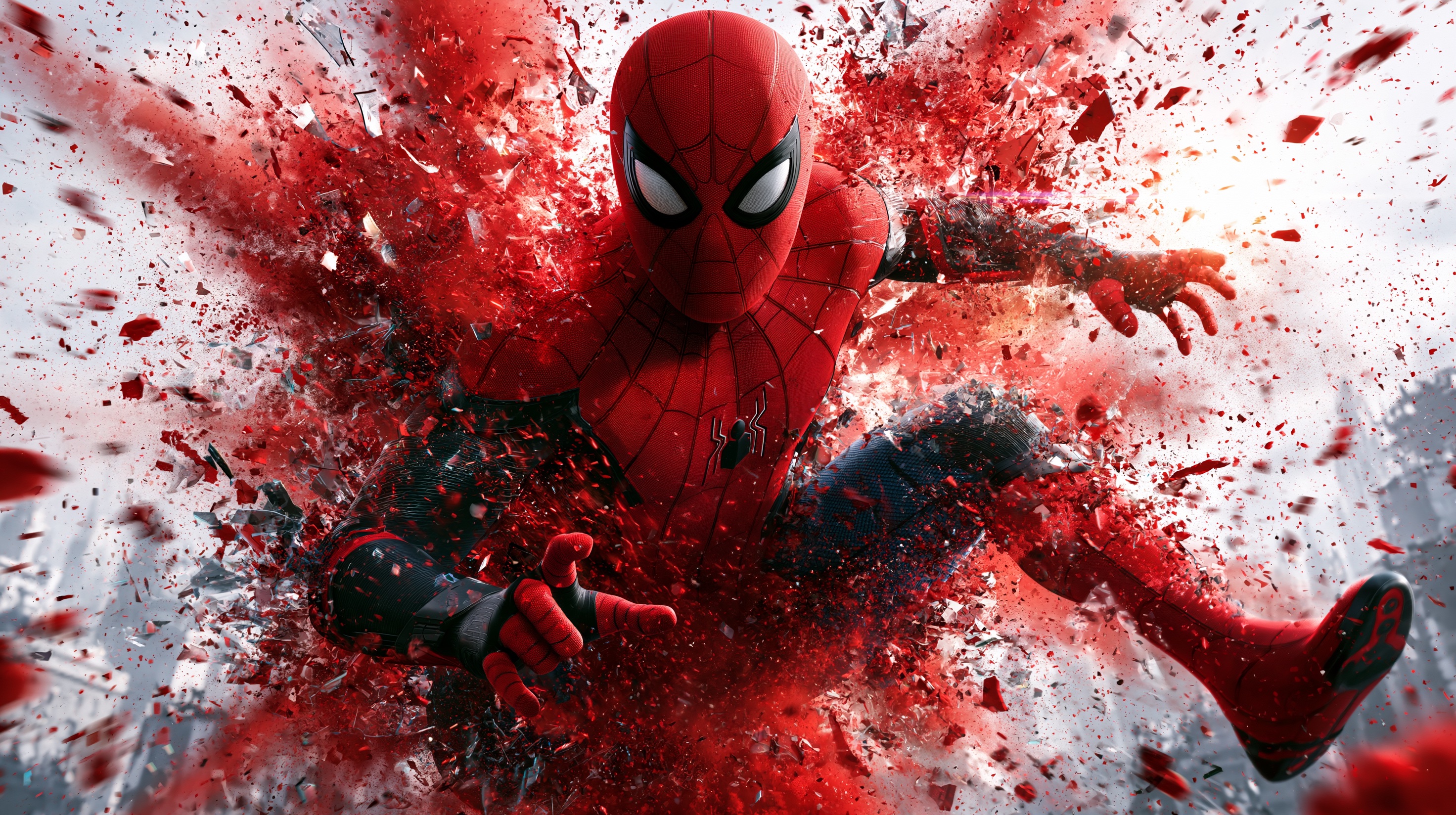 Spider-Man Digital Glitch Explosion
