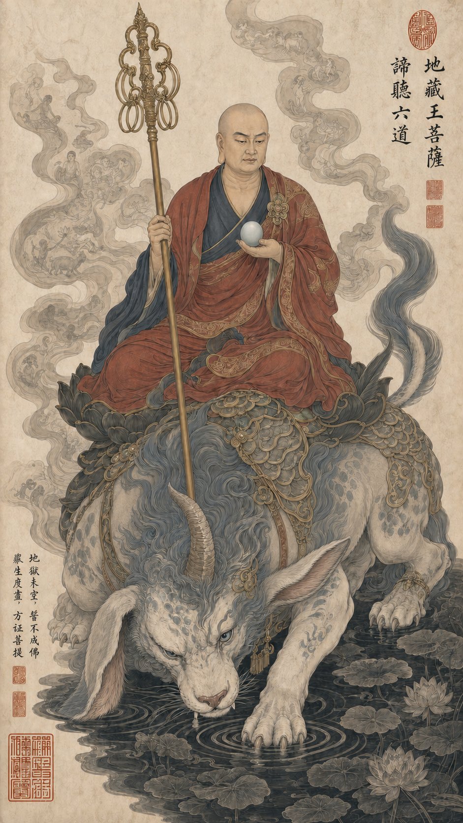 Ksitigarbha Bodhisattva on Diting