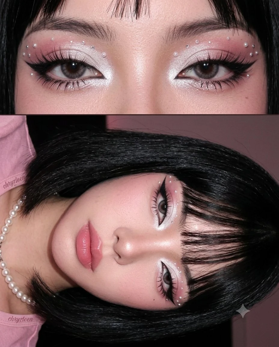 Y2K Bratz Eye Makeup Pearl Diptych