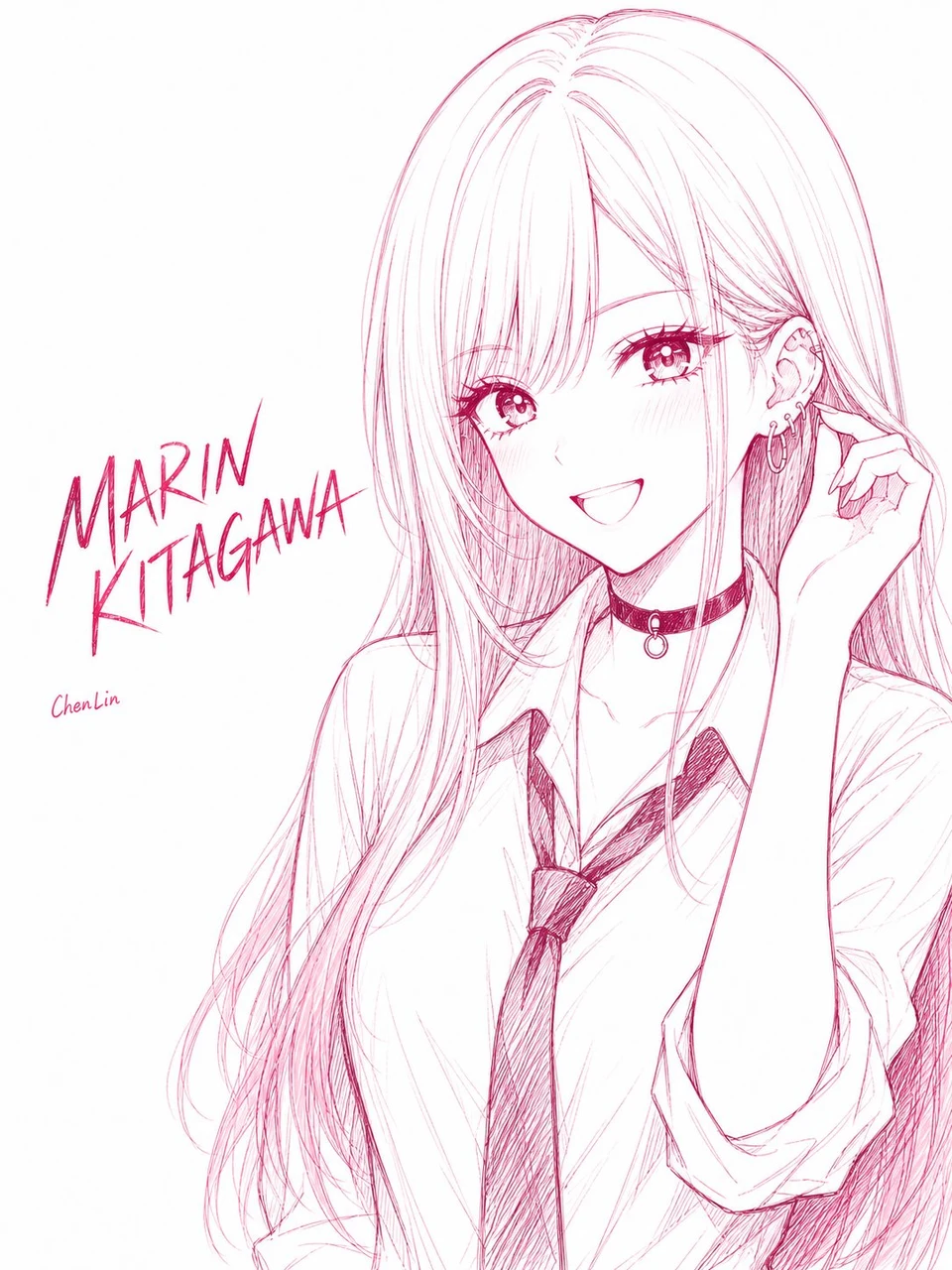 Marin Kitagawa Anime Character Sketch