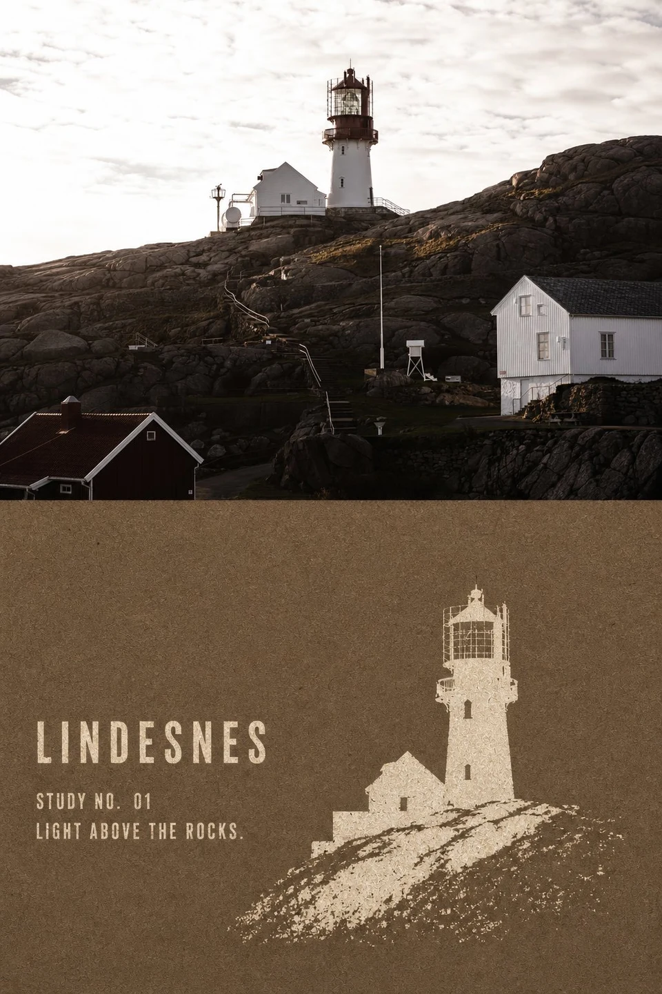 Lindesnes Lighthouse Contrast Poster