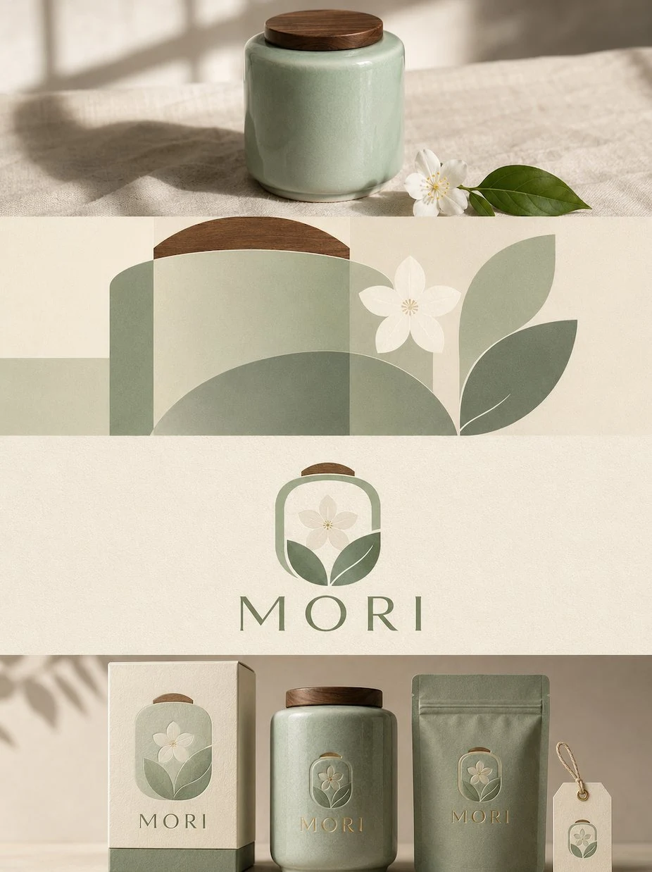 Mori Brand Packaging System Design Poster