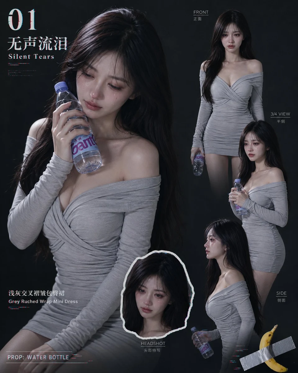 Silent Tears Character Design Sheet Model