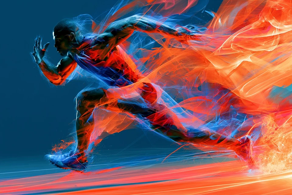 Abstract Runner in Dynamic Energy Field