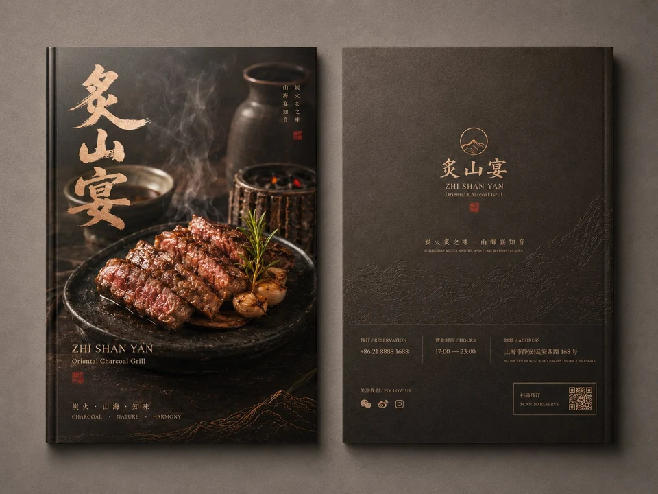 Zhi Shan Yan Chinese Restaurant Brochure Design
