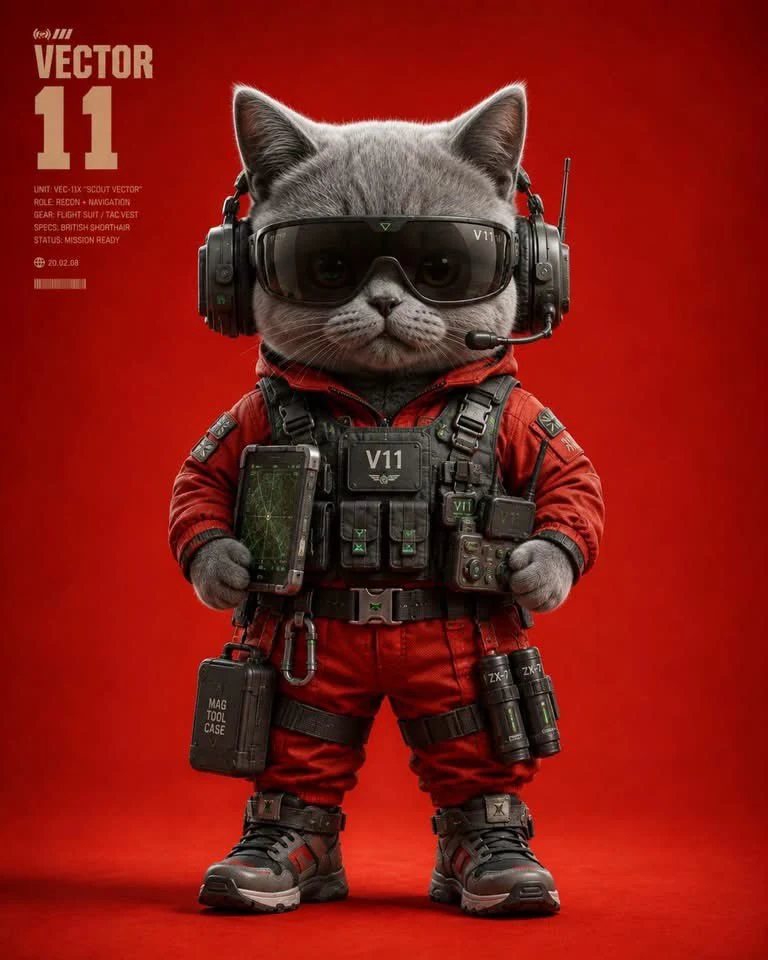 Chibi Cat Character Key Art