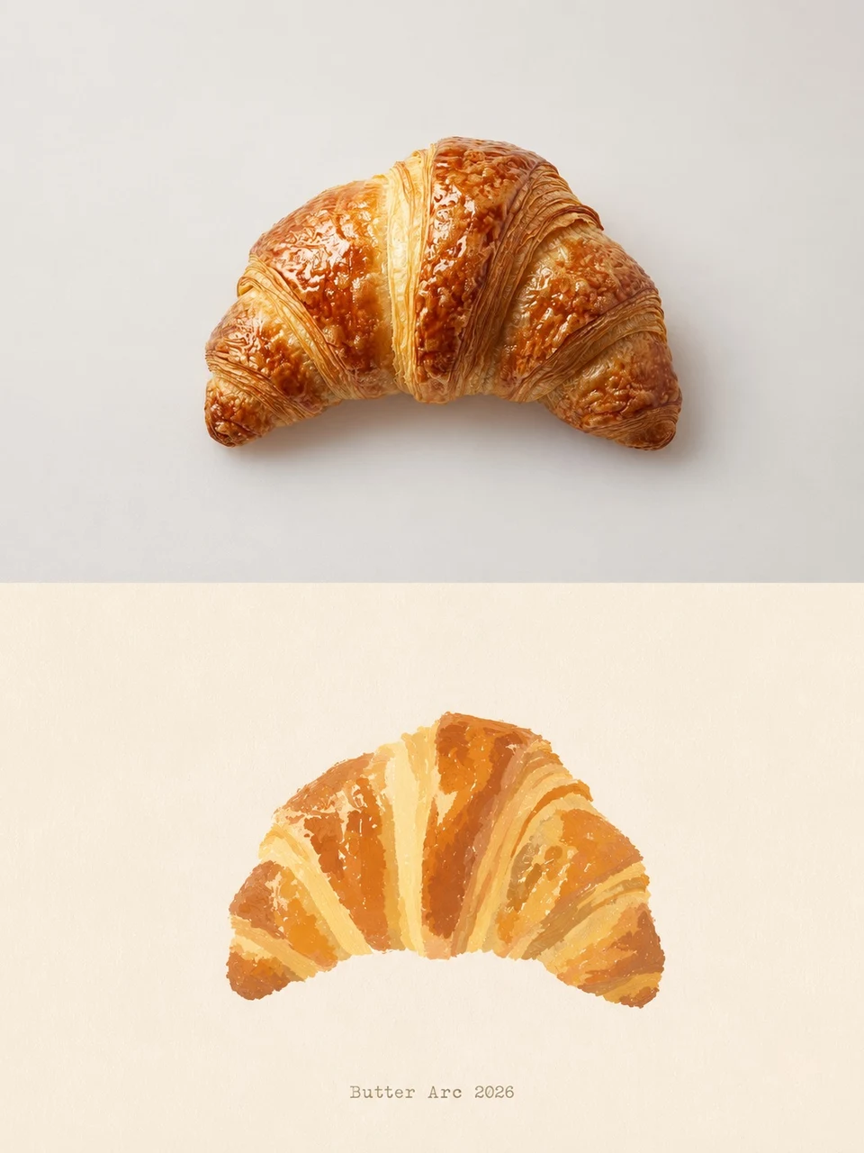 Minimalist Gouache Poster With Photograph And