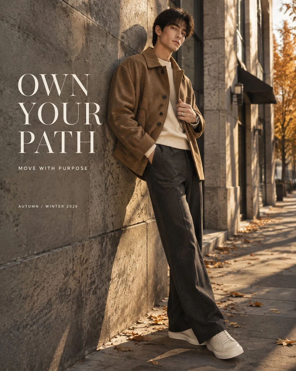 Men's Fashion Campaign Poster