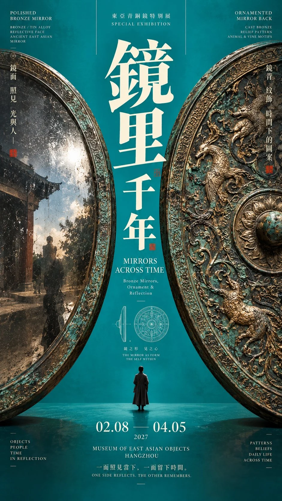 Museum exhibition poster for East Asian bronze