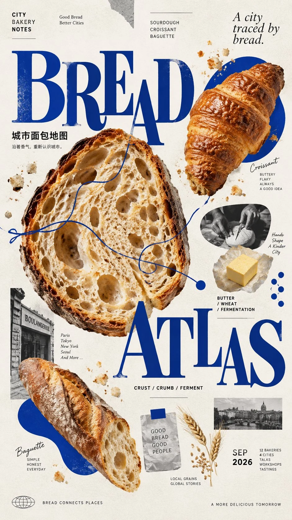 Bread Atlas Editorial Poster Food Culture Design