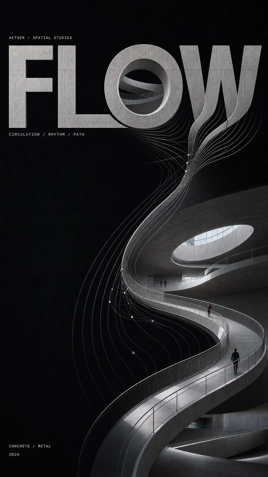 Experimental Architectural Typography Poster Flow