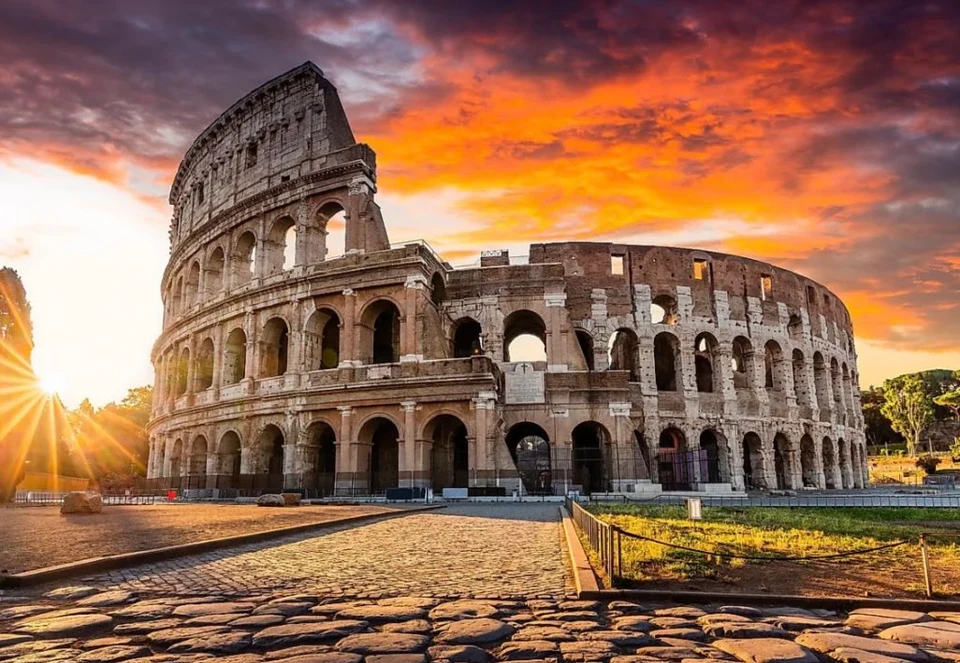 Roman Colosseum Editorial Poster