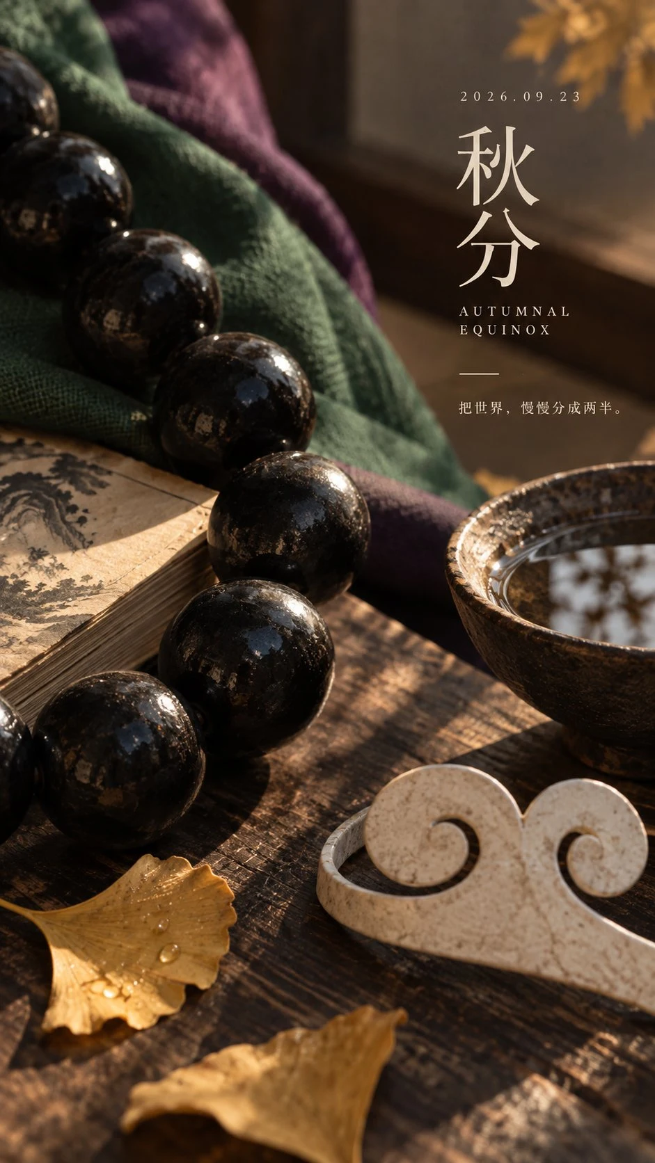 autumnal equinox lifestyle still life editorial