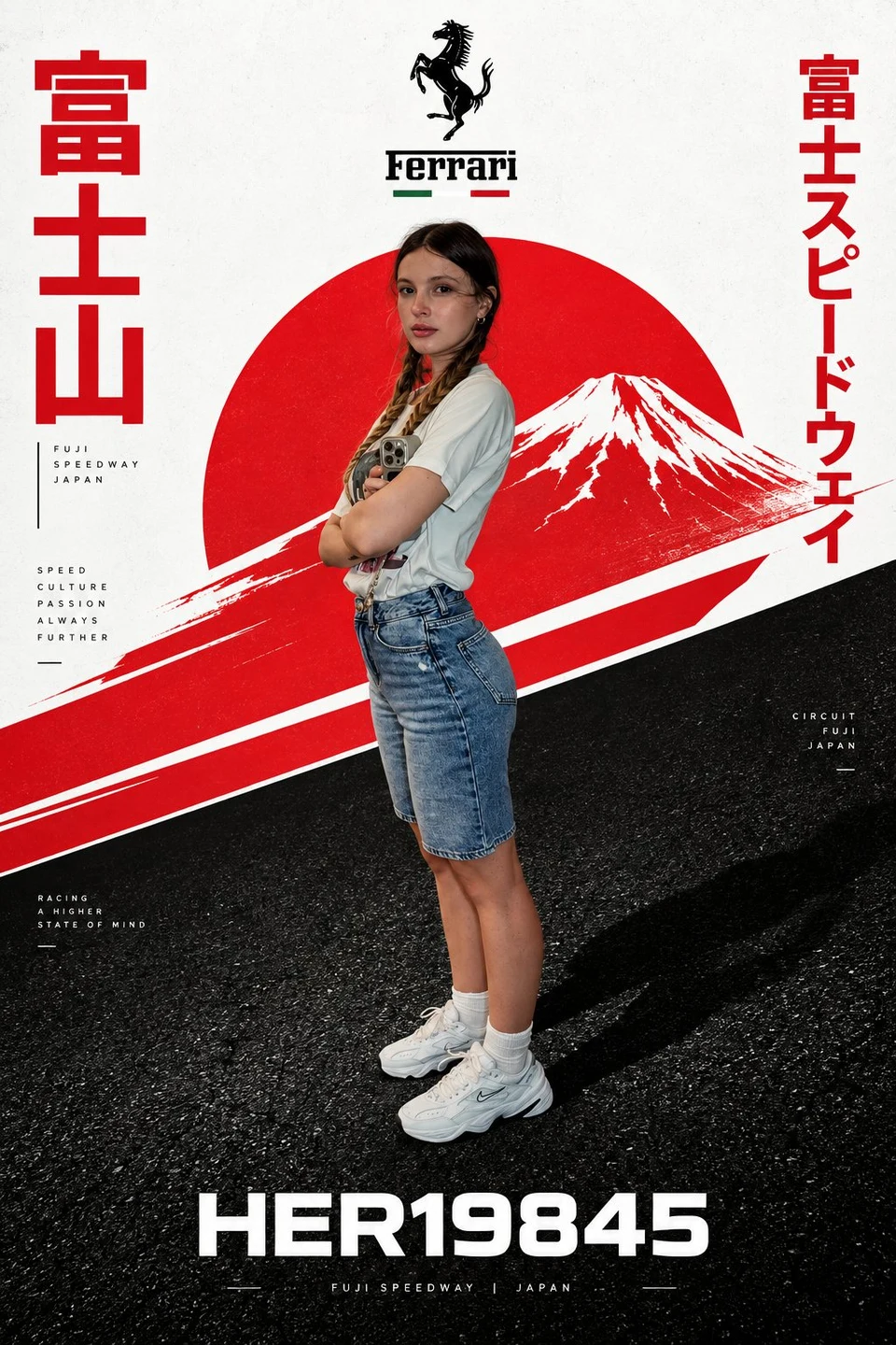Ferrari Fuji Speedway promotional poster