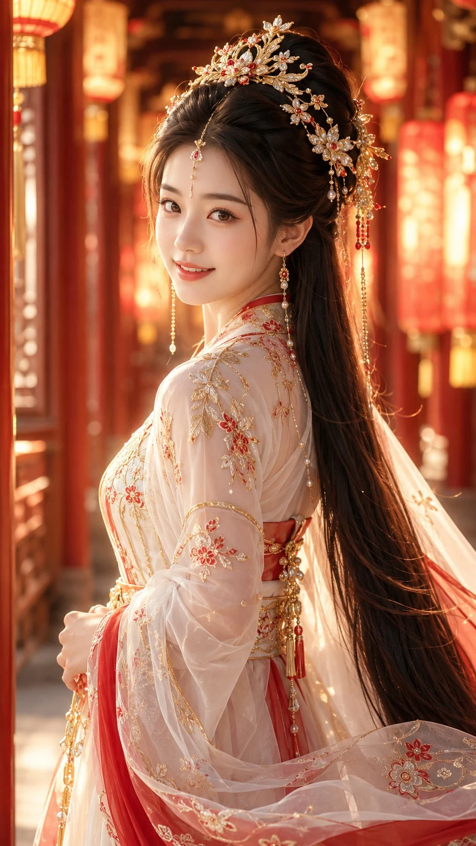 Fantasy Xianxia Portrait of Beautiful Woman in