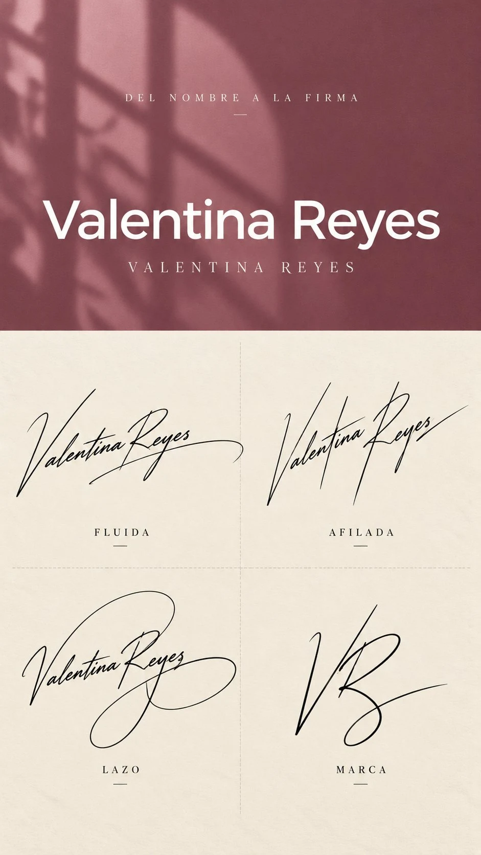 Editorial name-to-signature poster design